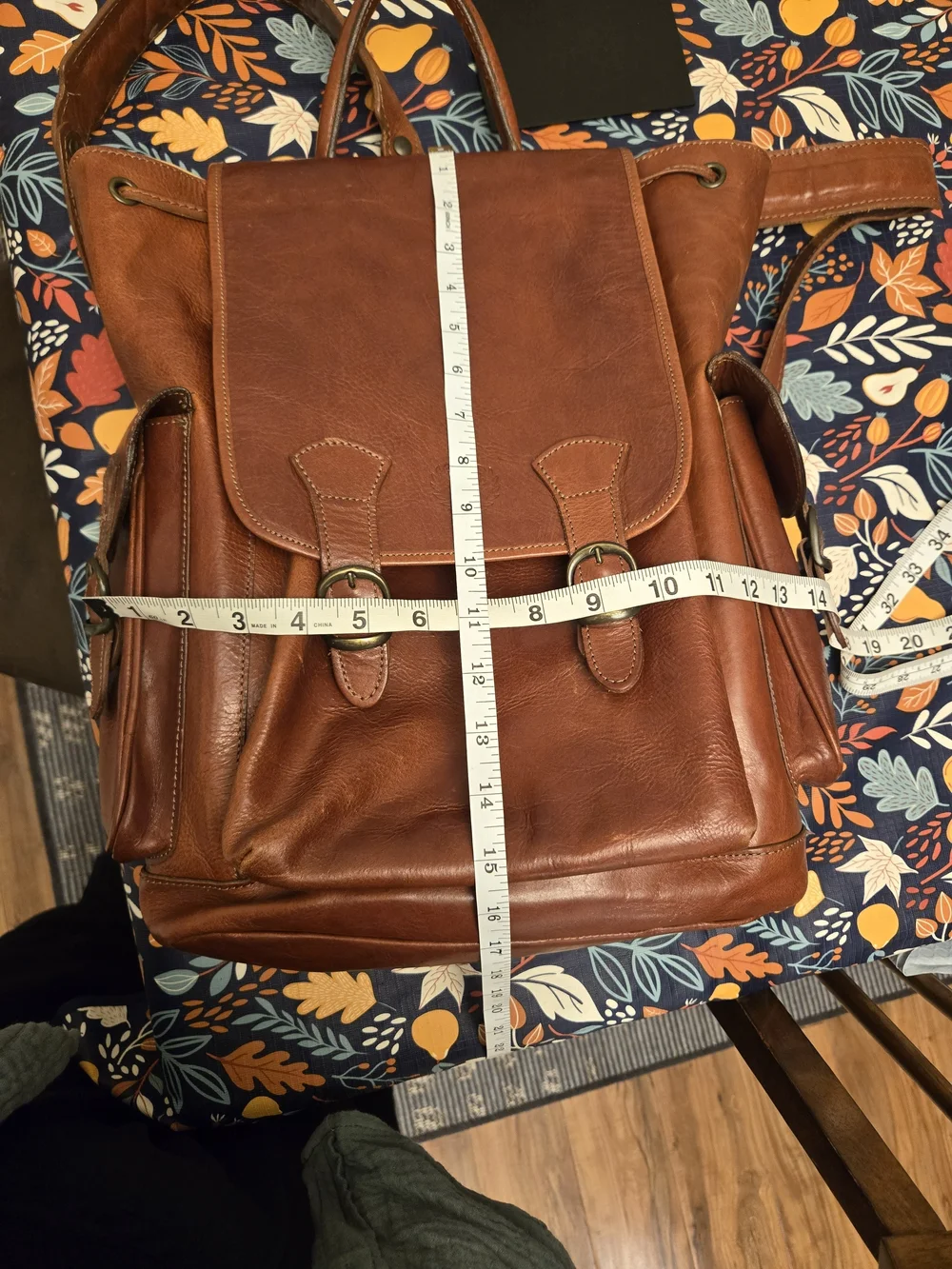 Firenze Italian Leather Backpack